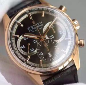 高仿1比1真力時 ELPRIMERO 拱形藍寶石玻璃 雙面藍寶石 進口7750自動機芯 42毫米直徑透底全功能跑秒復雜男士手表