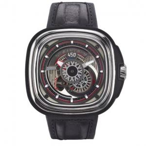 七个星期五SEVENFRIDAY P3C/01型享特罗德手表为上述各系列产品之外的一款限量版手表。机芯为进口Miyota 82S7全自动,皮表带,男士手表,密底