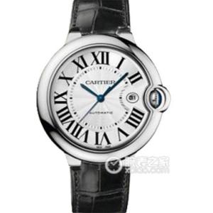包白金卡地亞藍氣球机械表,V9版,精仿Cartier W6901351男表,真澳洲鱷魚皮帶,進口機械機芯,亂真顶配,N廠