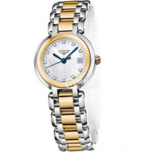超A浪琴优雅系列L8.110.5.93.6腕表，进口石英机芯,女士手表，间黄金表壳表带，密底。