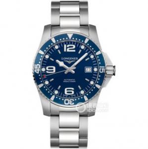 2016年浪琴Longines最新品超級復刻,浪琴運動系列L3.642.4.96.6腕表藍色款,自動機械,41毫米,藍面藍圈,精鋼男士手表。