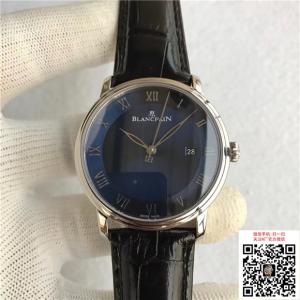 寶珀高仿复刻手表,6651-1127-55B經典款系列,宝蓝色表盘,改裝原版機芯,意大利牛皮表帶 40毫米 1比1男士紳士傳統腕表。