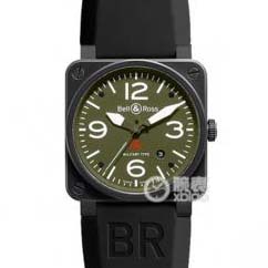 BR柏萊士AVIATION系列BR 03-92 Military Carbon腕表，自動機械機芯，42毫米，男士精鋼，美軍指定軍表品牌，硬漢選擇。