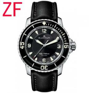 乱真神器!ZF廠最新寶珀五十噚手錶,最高端復刻BLANCPAIN 五十噚5015-1130白金腕錶,蓝宝石玻璃和圈口,蝴蝴扣,最美最強夜光!运动大块男表