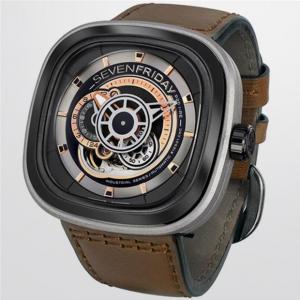 超A高仿Sevenfriday瑞表7個七個星期五男士皮帶機械手錶P2B/01,原版1比1正品完美復刻,搭載原裝進口西鐵城機械機芯,超A做工