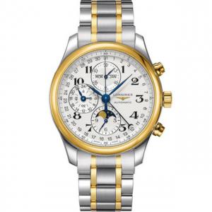 台灣廠TW,高仿Longines浪琴名匠系列L2.773.5.78.7多功能手錶,星期,月份,日曆,月相 萬年曆跟正品樣的功能,一比一7751機械機心,黃金錶殼