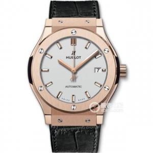 高仿HUBLOT复刻表,一比一宇舶(恒寶)511.OX.2611.LR,克隆原装HUB1112自动机械机芯,18k玫瑰金,背透底蓋,原裝蝴蝶扣,男士手錶