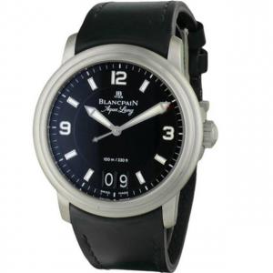 寶珀Blancpain領袖系列2850B-1130-64B腕錶，俄國總統普京男神同款，复刻瑞士机械，大日历黑色表盘，钛金属材料，HG超A做工