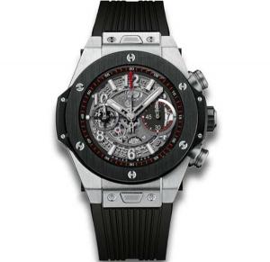H廠V2版,超A 1:1复刻Hublot宇舶BIG BANG系列411.NM.1170,黑色鏤空飛輪機械手表,陶瓷表圈,原装扣,超級復雜功能瑞士機心,顶级做工