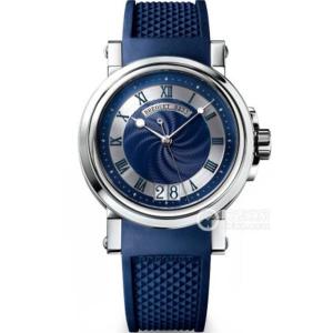 寶璣商務男表，寶璣航海系列5817ST/Y2/5V8腕錶，復刻寶璣Cal.517GG機芯，蓝色錶盤，精钢表殼，功能與外觀都與原裝一致