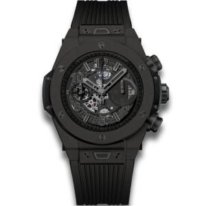精仿表,台湾超A一比一Hublot宇舶BIG BANG系列411.CI.1110.RX鏤空飛輪機械錶,HUB1241自动机心,超级复杂工艺,全黑色运动时尚腕表