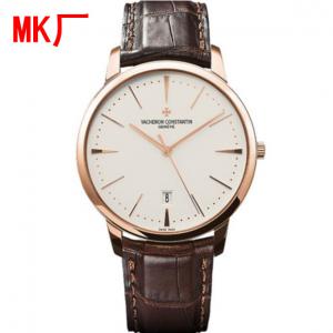 MK新品 高仿復刻VC江詩丹頓Patrimony傳承系列85180/000R-9166,玫瑰金盤殼,自動機械機芯,藍寶石鏡面,原裝表扣,超薄休閑款男士腕錶