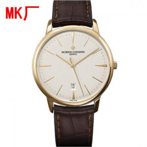 MK新品 一比一復刻VC江詩丹頓Patrimony傳承系列85180/000R-9166,黃金盤殼,自動機械機芯,藍寶石鏡面,簡單大氣休閑款男士腕錶,香港仿表