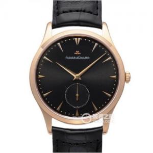 高仿積家超薄背透男表 1:1 Jaeger-LeCoultre積家大師系列1352470腕錶,40mm,超A復刻,18k玫瑰金錶殼,黑色錶盤,TW台灣廠精品