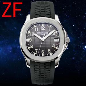 ZF厂高端A货,最高复刻1:1百達翡麗Patek Philippe熱款AQUANAUT运动系列5167A,灰黑色表面,瑞士324机心,超薄商务休闲手錶