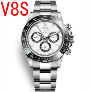 NOOB厂神器勞力士V8S迪通拿手錶,116500白面熊貓迪陶瓷圈,最好ROLEX-Daytona 4130計時機心功能跟真品同步,N廠904钢,超级仿真度