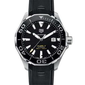 泰格豪雅TAG精鋼腕錶，泰格豪雅競潛系列WAY201A.FT6142腕錶，精鋼錶殼，原裝瑞士機芯，原裝蛋石面飾有月球圖案，台灣表