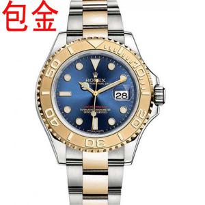 N廠真包金勞力士ROLEX遊艇名仕型黃金鋼藍色表面16623男表,看得見包厚金18k真金永不掉色!2836機芯,超高品質,五星推薦。