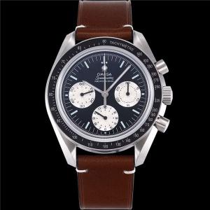 OM新品 全新歐米茄機械計時男表 超A復刻OMEGA超霸系列311.32.42.30.01.001腕錶,不鏽鋼,啞光黑色鋁製表圈和測速刻度,手動上鏈機芯,夜光強