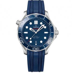 頂級高仿歐米茄海馬300米潛水錶,復刻OMEGA海馬210.32.42.20腕錶,精鋼殼陶瓷外圈,藍色陶瓷錶盤,細節完美復刻8800機心,超高模擬度,VS復刻錶