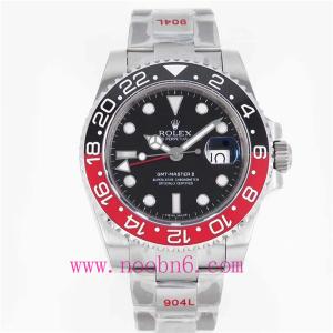 GM廠1:1復刻勞力士V2版,904精鋼ROLEX格林尼治型126710,百事紅黑圈,2836/3186自動機械心,裝針順序和調時間方式完全同原廠壹樣