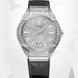 超A高端货伯爵POLO系列滿天星男表 伯爵G0A31159腕錶，18K白金表壳鑲真鑽，頂級美鑽，MK顶尖技术，奢華璀璨