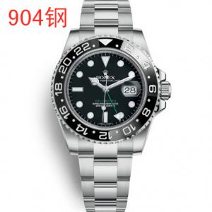 GM廠1:1復刻勞力士V2版,904精鋼ROLEX格林尼治型116710LN,黑圈綠針,2836/3186自動機械心,裝針順序和調時間方式完全同原廠一樣
