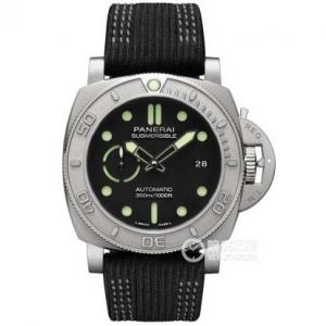 VS大廠之作沛納海SUBMERSIBLE 潛行系列PAM00984腕表,47mm磨砂表殼,原廠P9010機心,三明治熒光表面,密底防水無壓力,更亂真