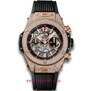 最高復刻版宇舶HUBLOT 恒寶大爆炸BIG BANG系列411.NX.1170.RX.0904,鏤空超級復雜表面設計,玫瑰金表殼鑲真鍍,全功能計時自動機芯
