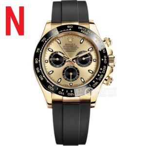N廠勞力士迪通拿新品m116518ln,黃金錶殼香檳金色表面,rolex Daytona復刻4130全功能自動機心,厚度和正品一致,送短膠帶,明星同款