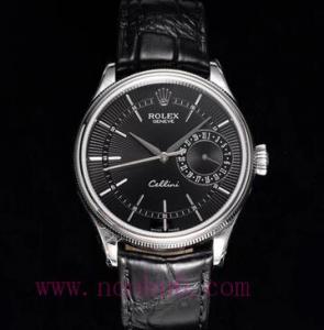 GM廠ROLEX勞力士切利尼系列m50519,精钢錶殼永不退色,升级3165自動機心調時方式跟正版,真鱷魚皮錶帶