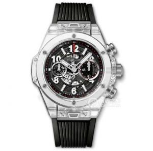 HB恆寶大爆炸宇舶表BIG BANG系列411.JX.1170.RX腕錶，超級複雜表面，全白色透明手錶，獨一無二，時尚，個性，明星同款