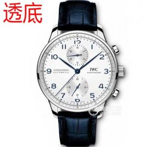 IWC萬國表葡萄牙新款IW371605腕錶，白色表面明星款，新款葡計背透底蓋，定製69355機芯和原裝所有真實功能，外殼厚度一樣，ZF廠最高等級