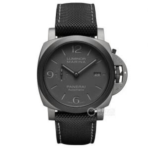 VS最好等級沛納海LUMINOR系列PAM01662腕錶,纖維和鈦合金相結合表殼，高級菸灰色錶盤，密封底蓋加強仿真度