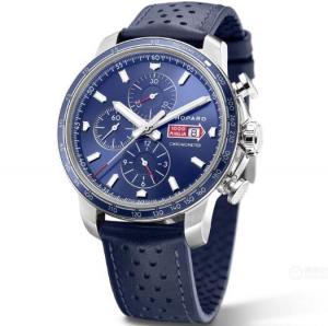 最好的蕭邦經典賽車價格？蕭邦168571-6002腕錶，藍色表面，放大鏡藍寶石，7750全功能計時機心，做工優秀，V7最佳男裝運動手錶