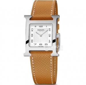 愛馬仕價格多少？最好看的HEURE H系列W036791WW00腕錶，原裝瑞士機心，藍寶石，愛馬仕橙色皮帶，H形經典款，氣質女神女式手錶