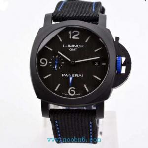 VS廠最高級品質沛納海Pam1176，44MM全黑陶瓷表殼不退色，P9001自動機以，藍色錶冠，畫龍點晴之筆！