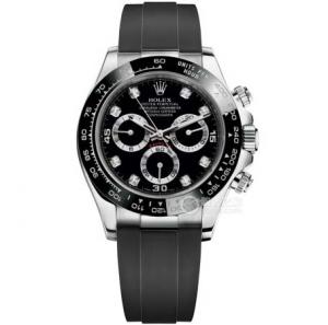 HK勞力士宇宙計型迪通拿系列m116519ln-0025腕錶，904不鏽鋼，橡膠錶帶，7750全功能機心，一檔調時間跟4130同步